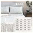 thumbnail image 3 of Great Bay Home 4-Piece 100% Turkish Cotton Flannel Sheet Set, Full, Snowflakes, 3 of 6