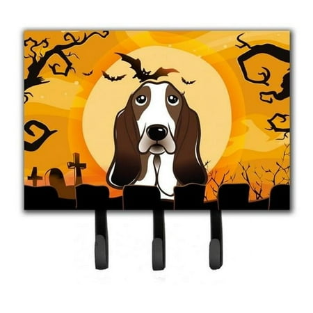 Halloween Basset Hound Leash & Key Holder
