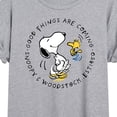 thumbnail image 3 of Peanuts - Good Things Are Coming Circle - Women's Oversized T-Shirt, 3 of 6