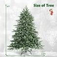 thumbnail image 2 of Gymax 6 Ft Artificial Christmas Tree Unlit Hinged Xmas Tree w/ Metal Stand, 2 of 9