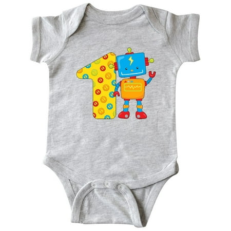 

Inktastic This Robot is One- first birthday Gift Baby Boy or Baby Girl Bodysuit