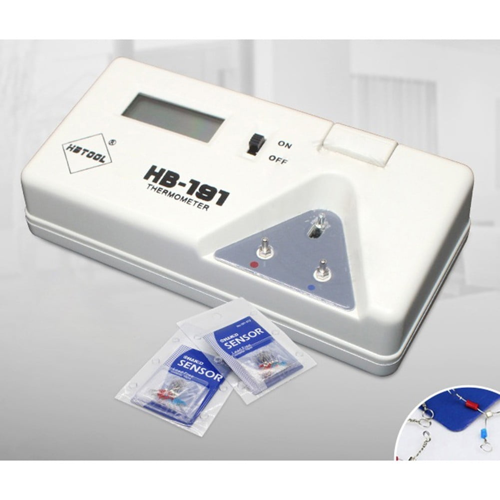 191 Temperature Tester Lcd Digital Display Soldering Iron Tip Thermometer + Line
