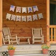 thumbnail image 4 of Independence Day Party Decorative Supplies Linen Swallowtail Banner With Jute Rope Veterans Memorial Banner, 7Th Of July Patriotic Party Decorations For Home Porch Yard Indoor, 4 of 7