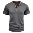 thumbnail image 1 of Playeras Casuales Para Hombre, Camisetas De Manga Corta Con Media Cremallera Para Entrenamiento, Gimnasio, Musculación, Atletismo, Correr, Senderismo, Activas, 1 of 6