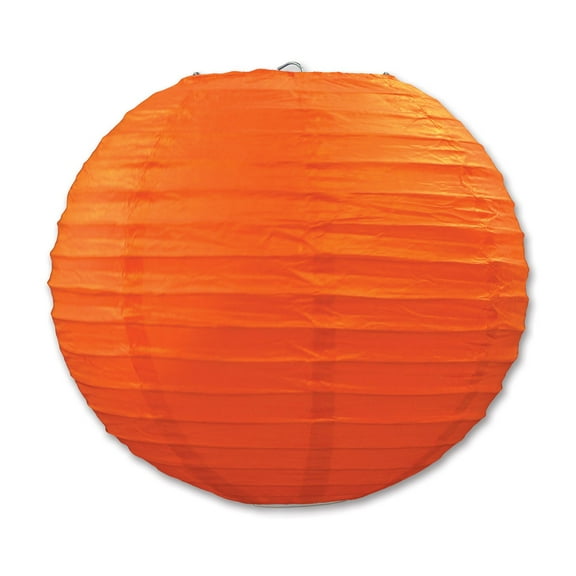 Beistle Orange Hanging Paper Lanterns (3 Pcs) -1 Pack