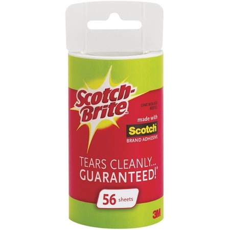 Mini Lint Roller - Scotch-Brite Lint Roller Refill Roll 56 ea