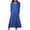 Blue, variant on cfhntfmh Vacation Dresses for Women Fashion V Neck Solid Color Midi Dress Lounge Long Sleeve Beach Tshirts Dress