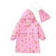thumbnail image 2 of Poncho de lluvia Herrnalise para niños, poncho con capucha, chaqueta impermeable, ropa impermeable con dibujos animados en 3D para niñas y niños, con bolsa para 3 años, 2 of 5