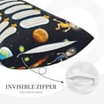 thumbnail image 3 of Rateoe Space Math Times Tables Pattern Pillow Covers with Invisible Zipper(Pillows are not Included) Standard Pillowcases-20"x30", 3 of 6