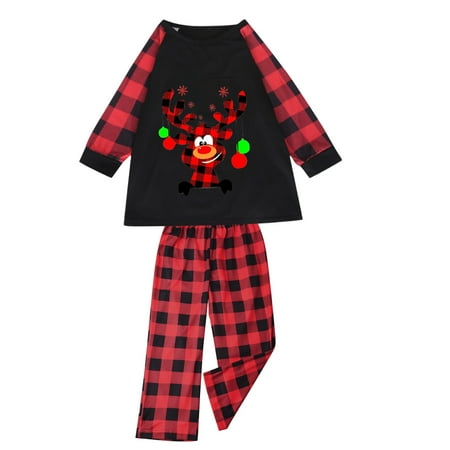 

Family Christmas Pjs Matching Sets Christmas Pajamas for Family Christma Pajama Family Elk Plaid Xmas Holiday Sleepwear Set