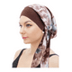 thumbnail image 2 of 3pzs Turbante Gorros Chifón Labg Dama Oncológico Quimio Alopecia Cafe, 2 of 5