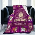 thumbnail image 4 of Bulldog Blanket Cute Dog Plush Throw Blanket Super Soft Cozy Warm Fleece Dog Bedding Blanket Gifts for Kids Girls Boys Women 60"X80", 4 of 6
