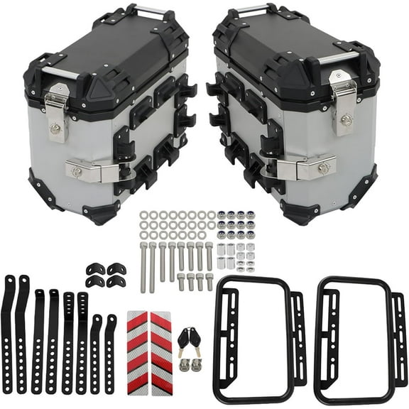 Genrics 36L Motorcycle Side Case with Mounting Bracket