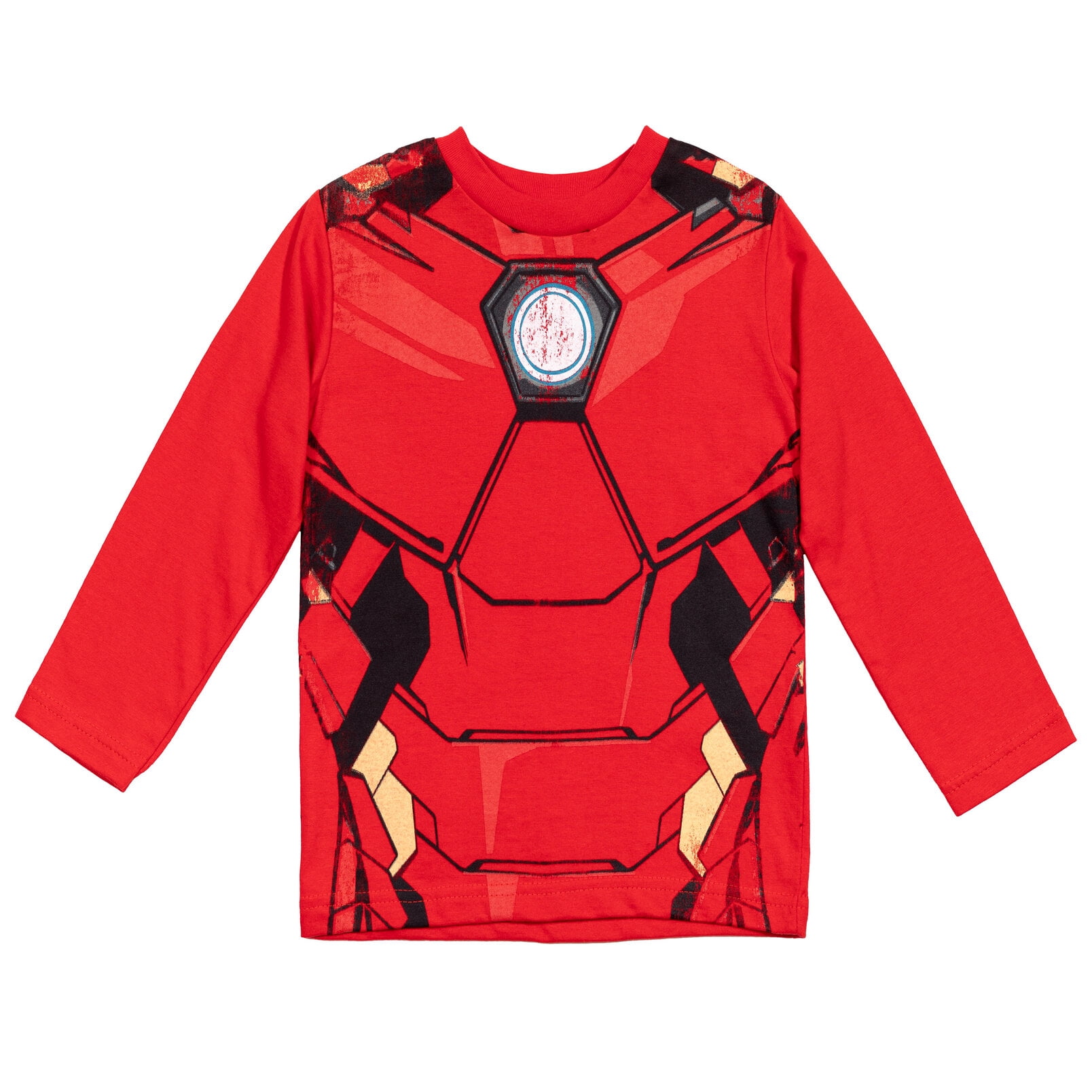 Marvel Avengers Iron Man Toddler Boys 2 Pack Cosplay Long Sleeve T-Shirts Toddler to Big Kid