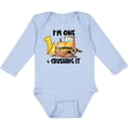 thumbnail image 3 of Inktastic I'm 1 and Crushing It Construction 1st Birthday Boys or Girls Long Sleeve Baby Bodysuit, 3 of 5