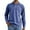 Blue #7, variant on Zimjoy Breige Polo Shirts for Men Cotton Vintage Long Sleeve Shirts Casual V Neck Distressed Button Up Shirt Collared Lightweight Fall Shirt Muscle Gym, Khaki L