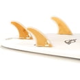 thumbnail image 2 of DORSAL Surfboard Fins Thruster 3 Set FCS Compatible Bamboo Medium Fiberglass with Bamboo Hexcore, 2 of 4