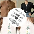 thumbnail image 3 of MesaSe 4 Pcs/Ensemble Clip Rétro Cardigan Clip Chandail Femmes Filigrane Dos Cintré Broche Anti-Exposition, 3 of 5