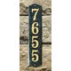 thumbnail image 1 of Placa de dirección de granito sólido vertical de color verde esmeralda de piedra pulida de Wexford Qualarc WEX-4719-EP, 1 of 1