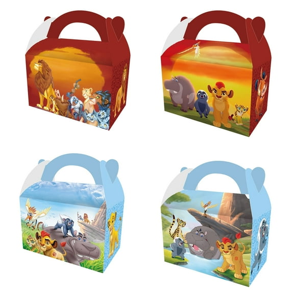12 PCS The Lion King Party Decorations, The Lion King Party Favors Boxes The Lion King Treat Candy Boxes Birthday Party Supplies Lion Party Gift Bags for Boys Girls Baby Shower Party