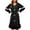 C-Black, variant on Gytharion Fleece Nightgowns for Women Winter Warm Plush Sleepshirt Cute Solid Bow Pullover Mid-Length Nightdress Soft Cozy Ruffled Long Sleeve Crew Neck Sleepwear