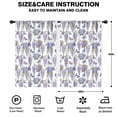 thumbnail image 2 of Pink Butterfly Flower Pattern Insulated Teens Curtains Set Of 2, Bedroom Essentials, Toddler Room Decor 42"x63", 2 of 5