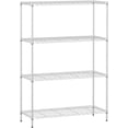 thumbnail image 1 of FDW Steel 35 Shelves Tier Kitchen Storage Cart Shelf Standing, Chrome, 1 of 8