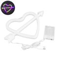 thumbnail image 2 of Neon Light Multi-purpose Decorative Arrow Heart Shape LED Wall Hanging Neon Sign Xmas Gift for Home, 2 of 8