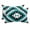 Green, variant on Outdoor Chair Pillow Headrest for Patio Pool Chaise Lounge, Turquoise Aztec Recliner Head Pillow, Black White Southwest Vintage Geometric Waterproof Pillowcases Neck Lumbar Pillows & Insert 11x16x1