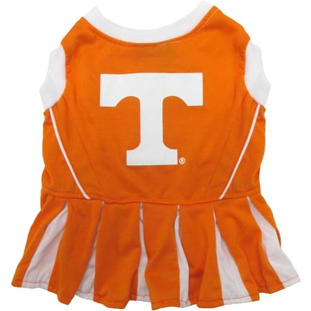 Tennessee Volunteers Pins Pets First College Tennessee Volunteers Cheerleader, 3 Sizes Pet Dress Available. Licensed Dog Outfit ()