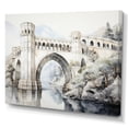 thumbnail image 2 of Designart "Minimalist Archway Grey Bridge I" Architecture Canvas Wall Art, 2 of 5
