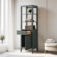 thumbnail image 6 of Vanity Art 21" Freestanding Linen Cabinet with Soft Close Door and Drawer, 6 of 6