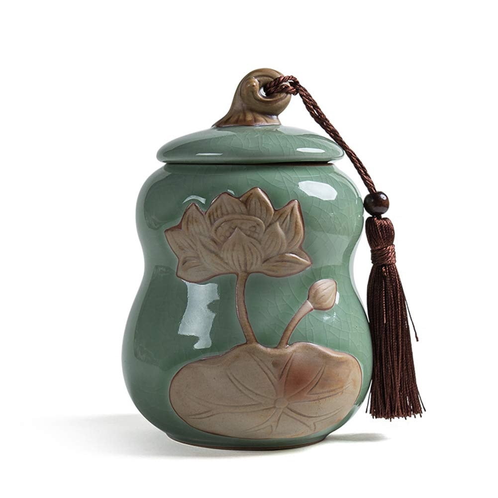 Ceramic Funeral Pet Urn For Memorials Holds Up To 30 Cubic Inches Of Ashes Pet Cremation Urn