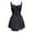 Black, variant on Corset Bustier Dress for Women, Floral Lace Mini Dress, Spaghetti Straps Summer Boho Sundress Blue S