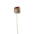 thumbnail image 3 of Northlight 16" Tan Brown and Red Christmas Gift Box Shaped Pick, 3 of 3
