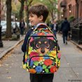 thumbnail image 6 of Chririnla Durable School Bag for Elementary Back to School, Polyester Lightweight Book Bag, Dachshund Floral Pattern, 6 of 9