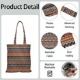 thumbnail image 3 of Vintage Striped Canvas Bag – Retro Style Reusable Tote for Women, 3 of 6