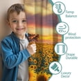 thumbnail image 3 of Blackout Kids Curtains,Sunflower Childrens Insulated Curtains Set Of 2,Bedroom Essentials,Toddler Room Decor 42x63in(106x160cm), 3 of 4