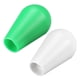 thumbnail image 3 of Cabeza de mango de bola de joystick elíptica ovalada tipo americano para juego de arcade, piezas de repuesto DIY, blanco y verde, 2 piezas, 3 of 3