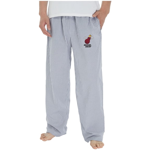 Men's Concepts Sport Gray/White Miami Heat Tradition Woven Pants