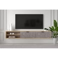 thumbnail image 2 of Kybele LLC Rigaa 71" Wall Mounted Floating Entertainment Media Console - 80 inches Oak Natural, 2 of 5