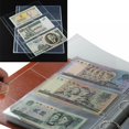 thumbnail image 2 of Luckyn 10 Pcs Card Sleeves Collector Binder,Banknotes Album Page Money Currency Collection Sleeve Protectors,Collection Page Sheet Storage Collector, 2 of 10