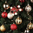 thumbnail image 6 of 30ct Christmas Ball Ornaments Shatterproof Christmas Ornaments Set Decorations for Xmas Tree Balls 60mm/2.36",A6, 6 of 12