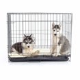 thumbnail image 6 of Downtown Pet Supply Dog Crate Mat, Washable Dog Bed, Maroon/Charcoal, M, 6 of 7