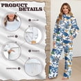 thumbnail image 6 of Xoenoiee Turtle Starfish Print Women's Sweatsuits Sets 2 Piece Outfits Drawstring Hooded Pullover Jogger Sweatpants Tracksuits Casual Set, L, 6 of 7