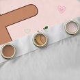 thumbnail image 4 of Erosebridal Kids Brown Capybara Curtains Pack of 2 (42x84 Each), Initial Letter E Curtains Blackout, 4 of 6
