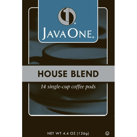 Java One, House Blend 14 Single Cup Coffee Pods, 6 Ct