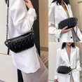 thumbnail image 4 of Shoulder Waist Bag for Women Crossbody Fanny Packs Fashion Quilted Chest Bag for Ladies(Waist Crossbody Bag for Black), 4 of 4