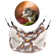 thumbnail image 4 of Adecuado para hámster, hamaca, cama, juego, ropa de cama colgante para dormir, nido de doble capa suave, casa, animales pequeños, loro, ardilla, Corazón Marrón Salvador Hamaca de hámster, 4 of 9
