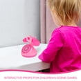 thumbnail image 3 of MOVTOTOP 1 Ensemble Téléphone Rétro Rose pour Enfants avec Forme de Téléphone Rotative et Jeu Imaginatif, 3 of 8